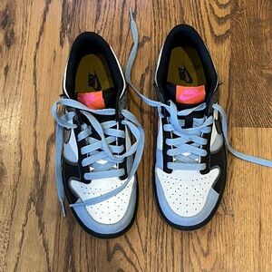 Nike Black and White Sneakers with Red Accents